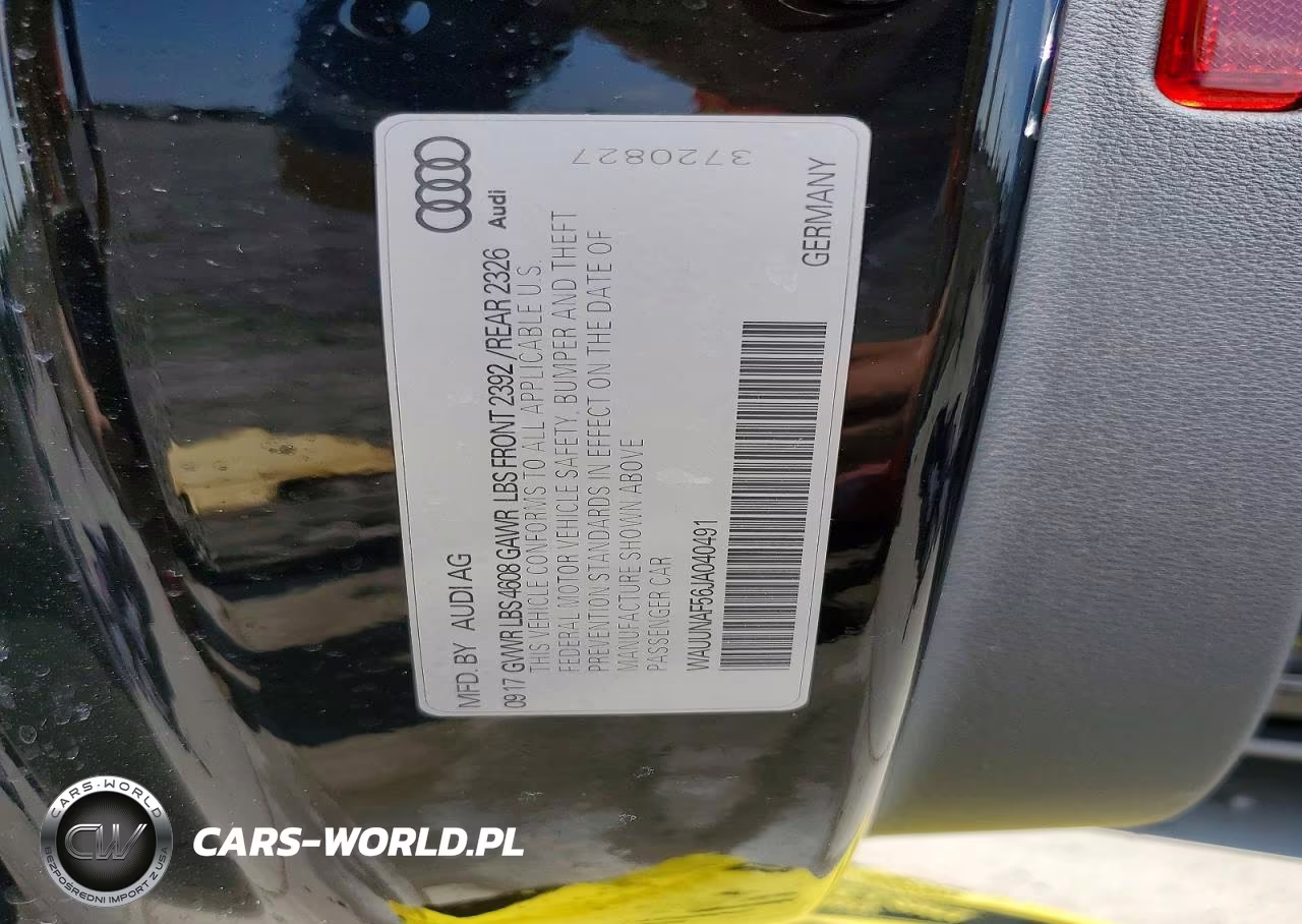 2018 Audi A5 Prestige S-Line VIN:WAUUNAF56JA040491 - 12