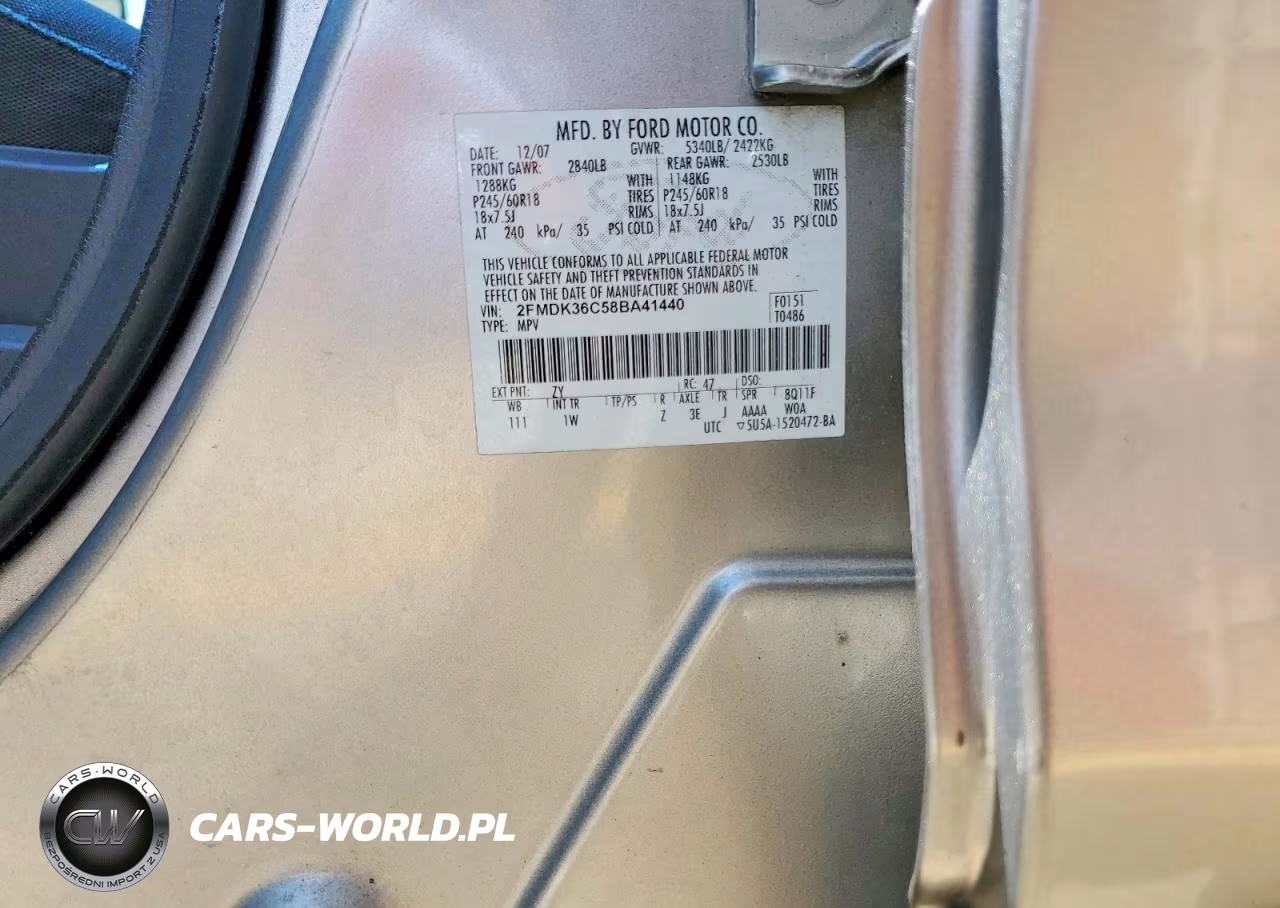 2008 Ford Edge Se VIN:2FMDK36C58BA41440 - 13