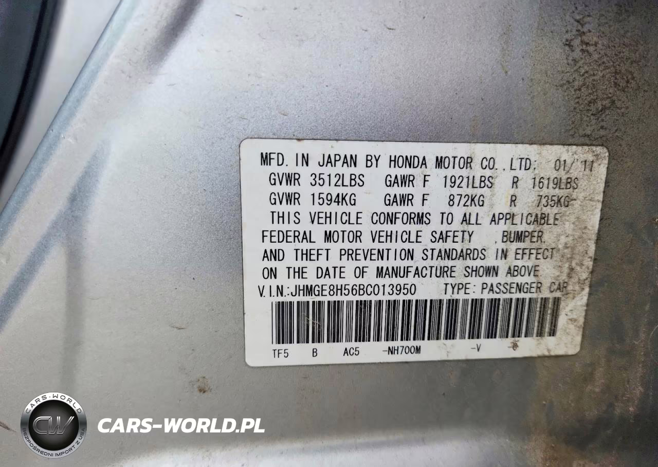 2011 Honda Fit Sport VIN:JHMGE8H56BC013950 - 12