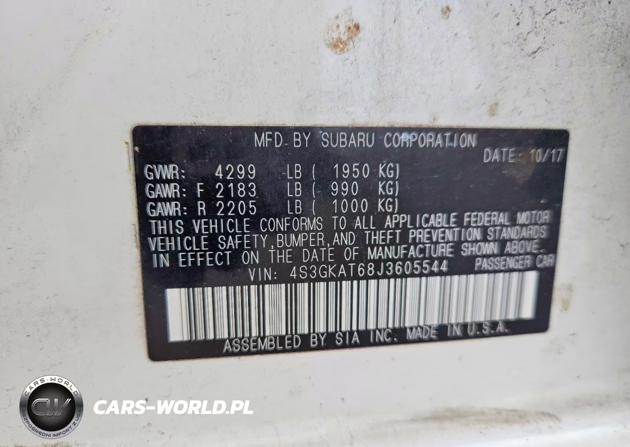 2018 Subaru Impreza Limited VIN:4S3GKAT68J3605544 - 12