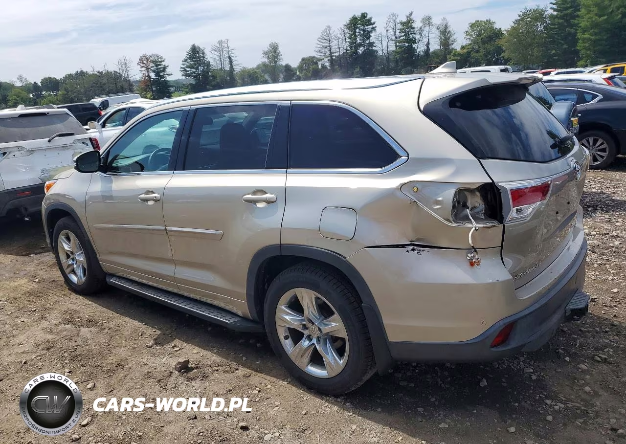 2014 Toyota Highlander Limited VIN:5TDDKRFH7ES015600 - 2