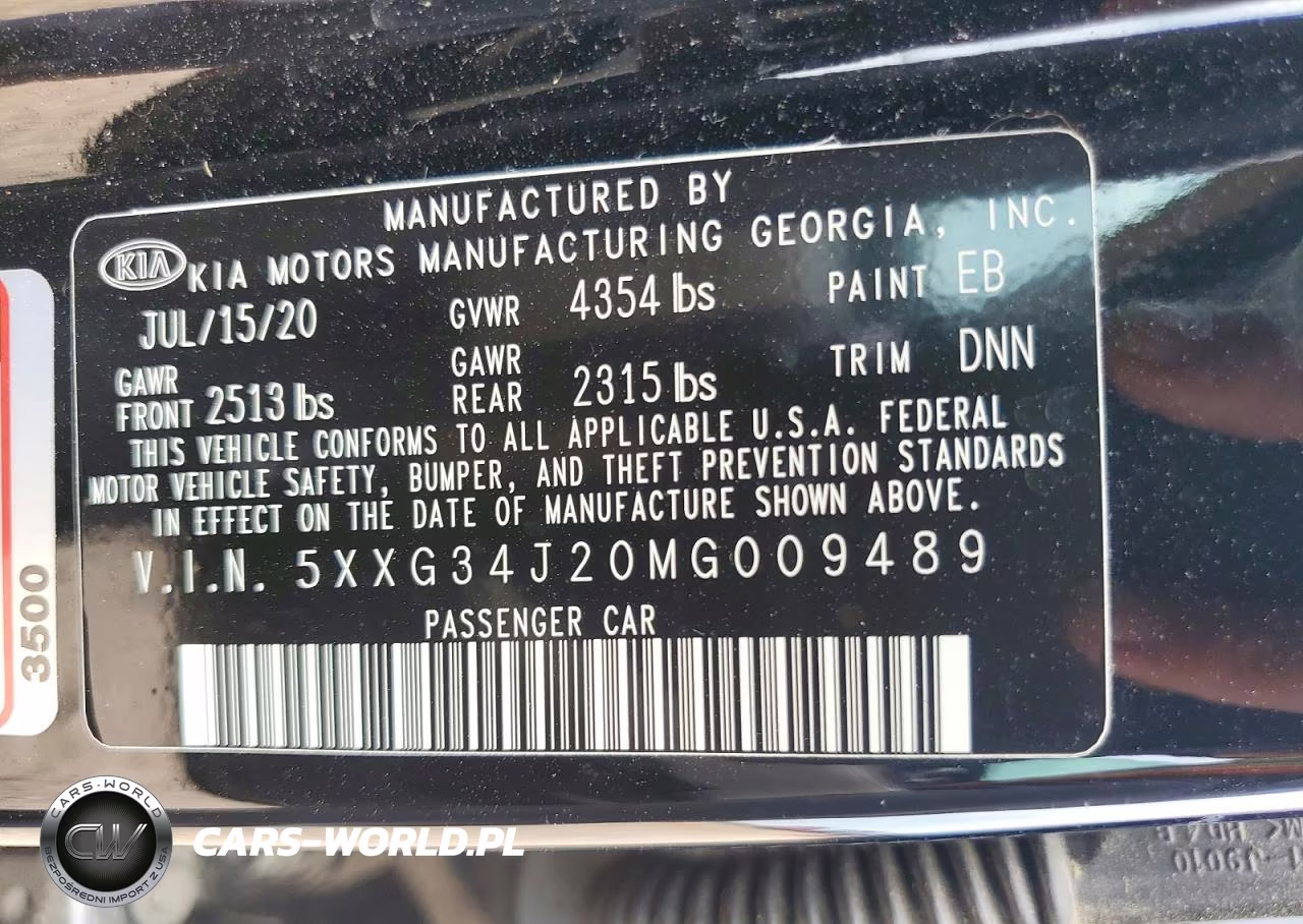 2021 Kia K5 Ex VIN:5XXG34J20MG009489 - 13