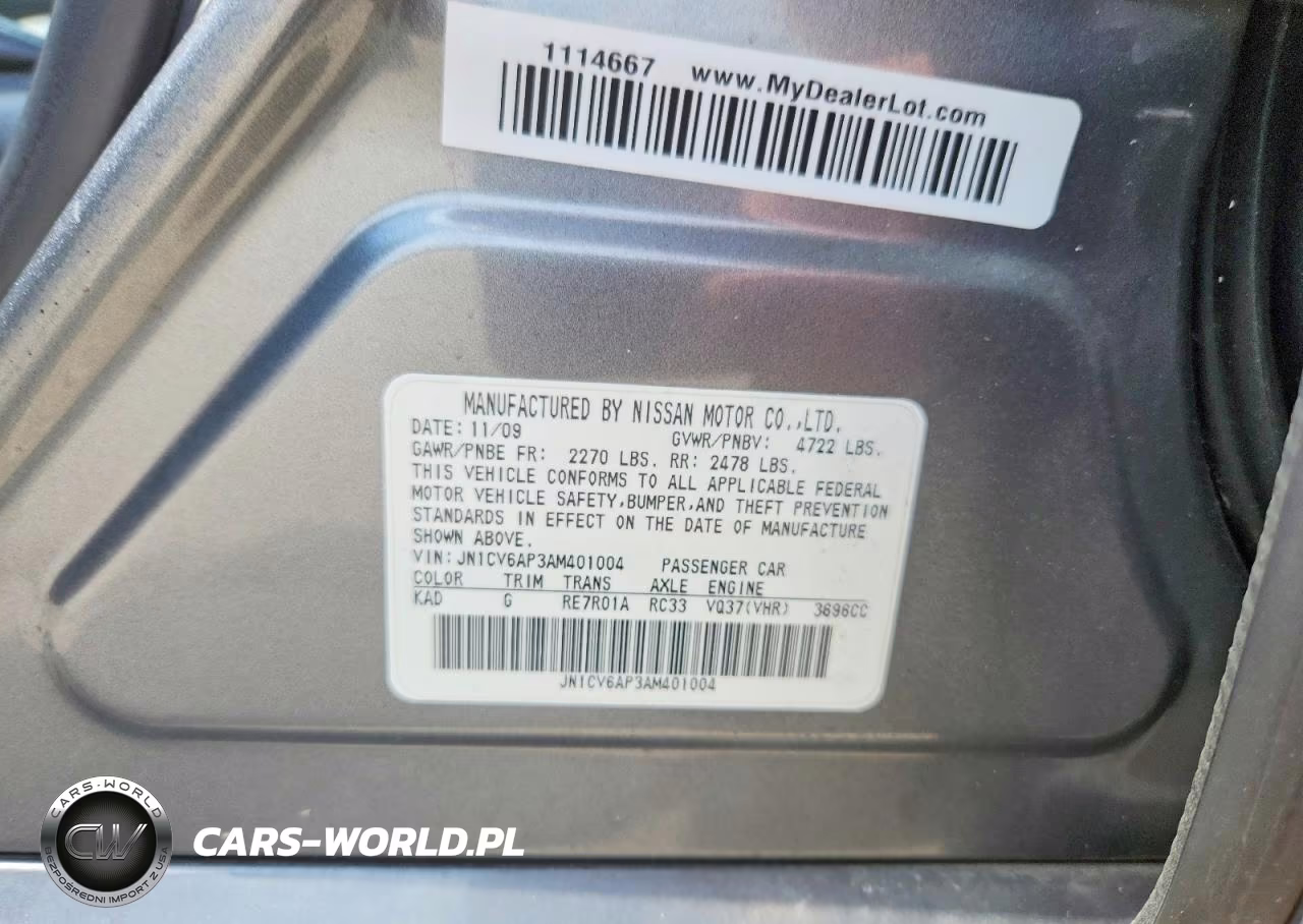 2010 Infiniti G37 Sedan Base VIN:JN1CV6AP3AM401004 - 12