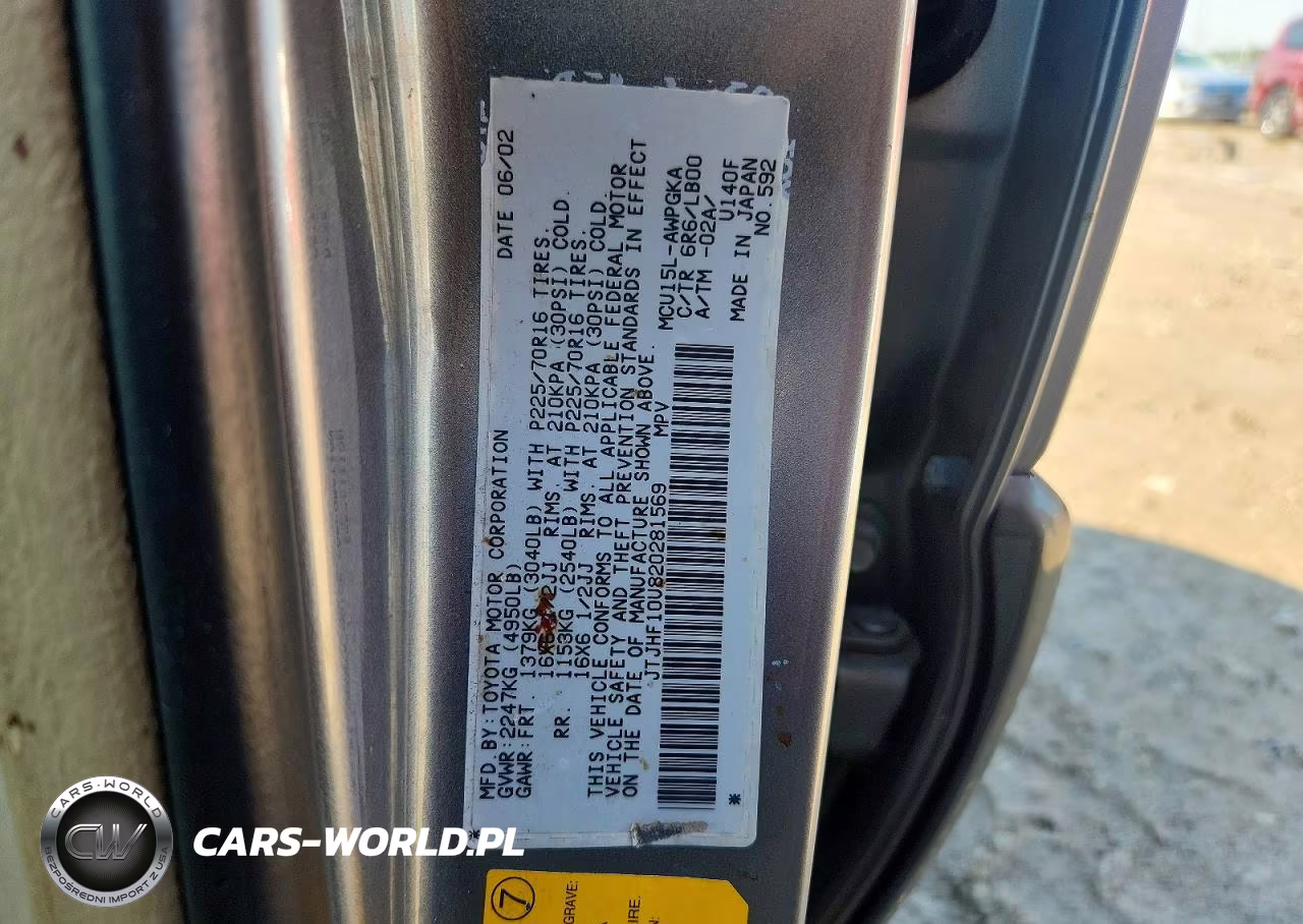 2002 Lexus Rx 300 VIN:JTJHF10U820281569 - 12