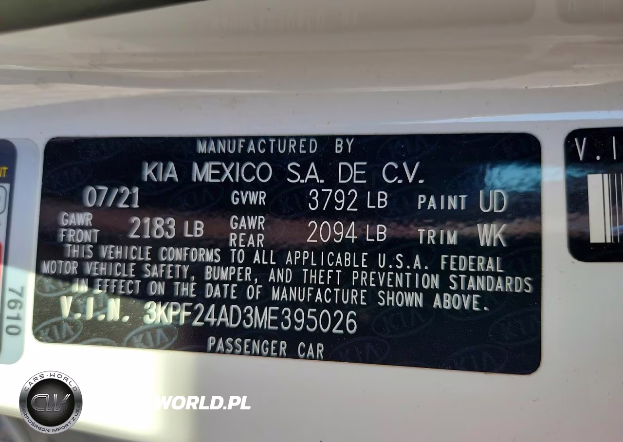 2021 Kia Forte Lxs VIN:3KPF24AD3ME395026 - 12