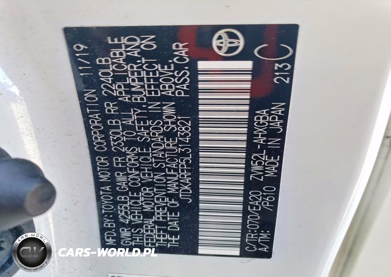 2020 Toyota Prius Prime Xle VIN:JTDKARFP5L3143821 - 13