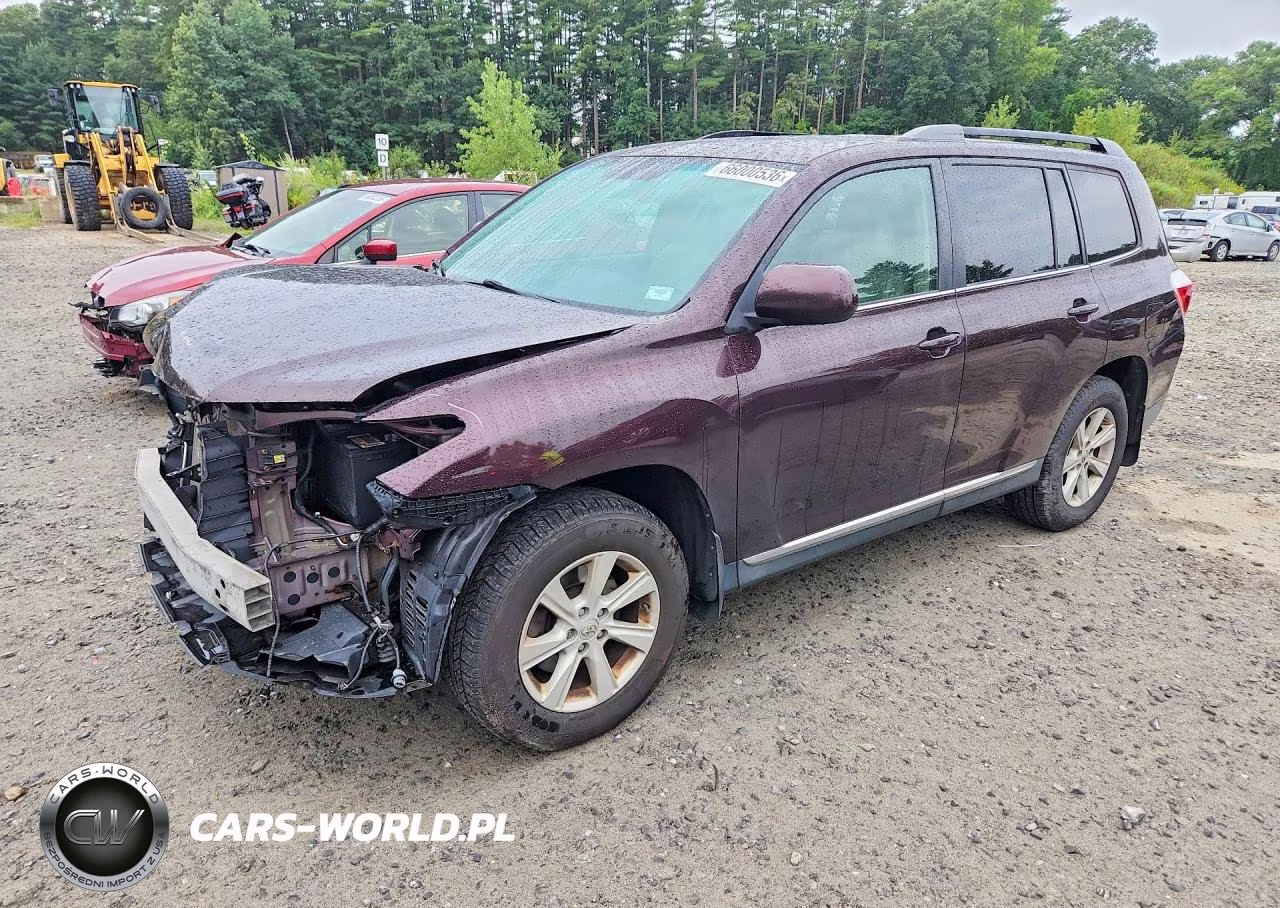 2013 Toyota Highlander Se VIN:5TDBK3EH8DS233324 - 1
