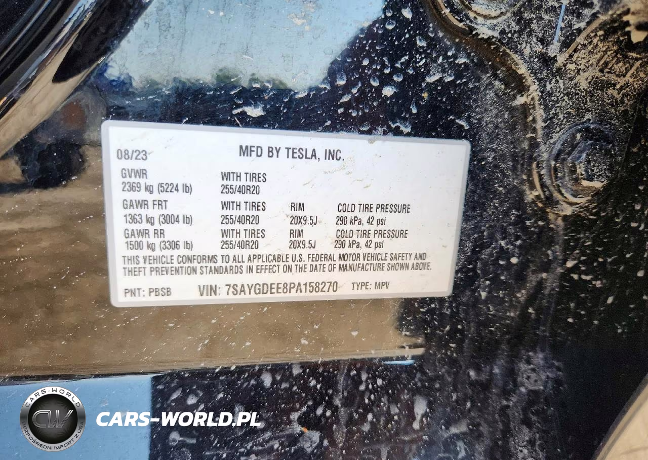 2023 Tesla Model Y VIN:7SAYGDEE8PA158270 - 12