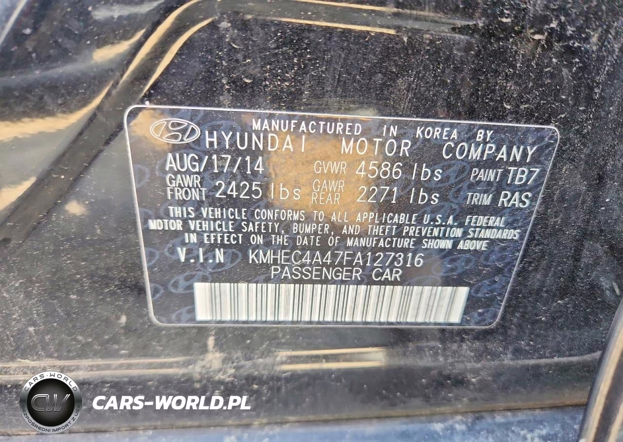 2015 Hyundai Sonata Hybrid Limited VIN:KMHEC4A47FA127316 - 12