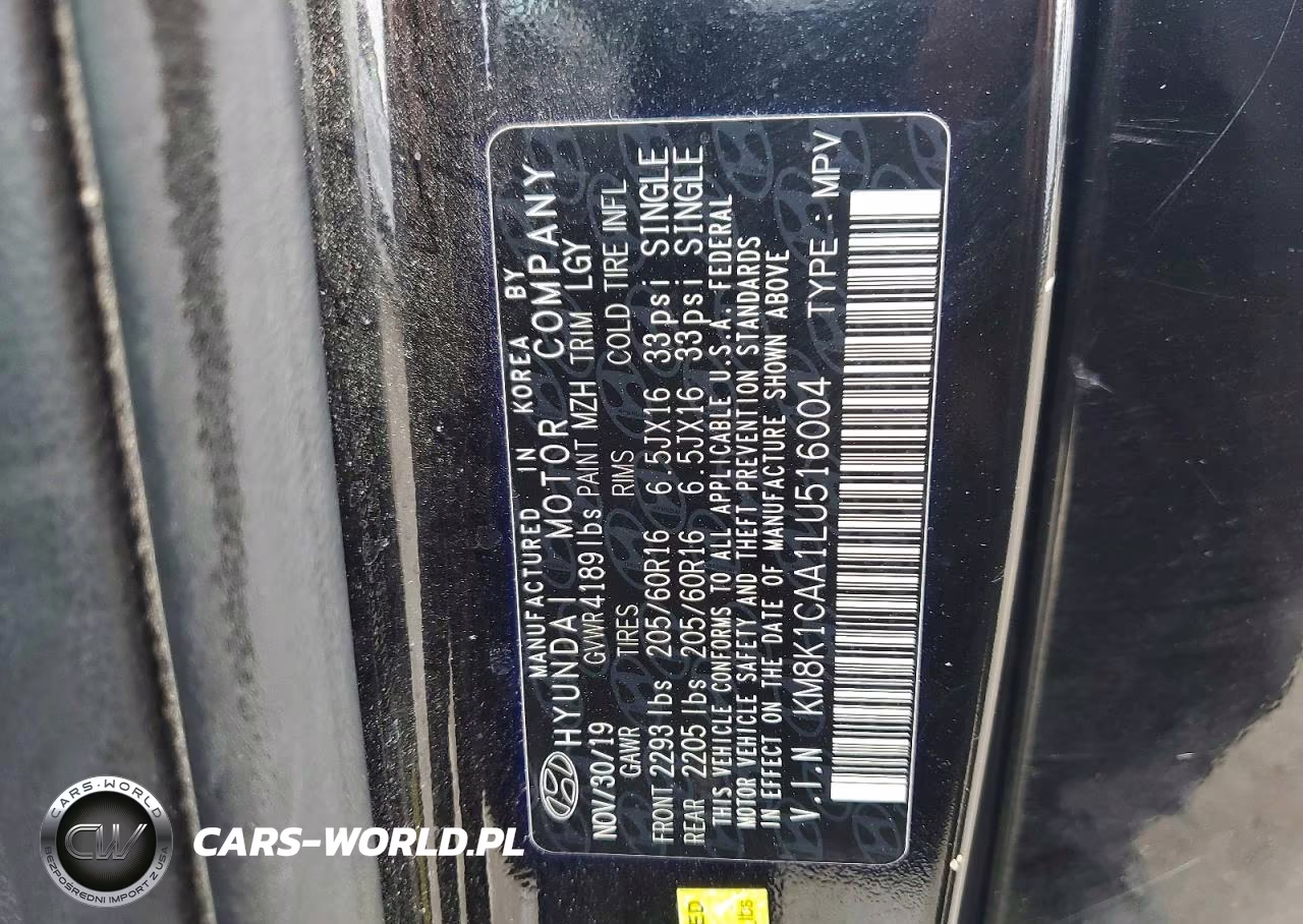 2020 Hyundai Kona Se VIN:KM8K1CAA1LU516004 - 14