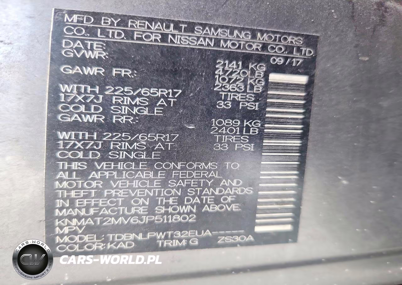 2018 Nissan Rogue S VIN:KNMAT2MV6JP511802 - 13