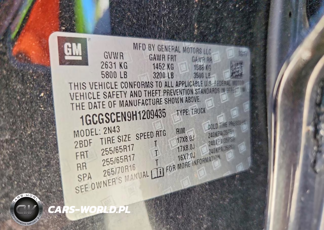 2017 Chevrolet Colorado Lt VIN:1GCGSCEN9H1209435 - 13