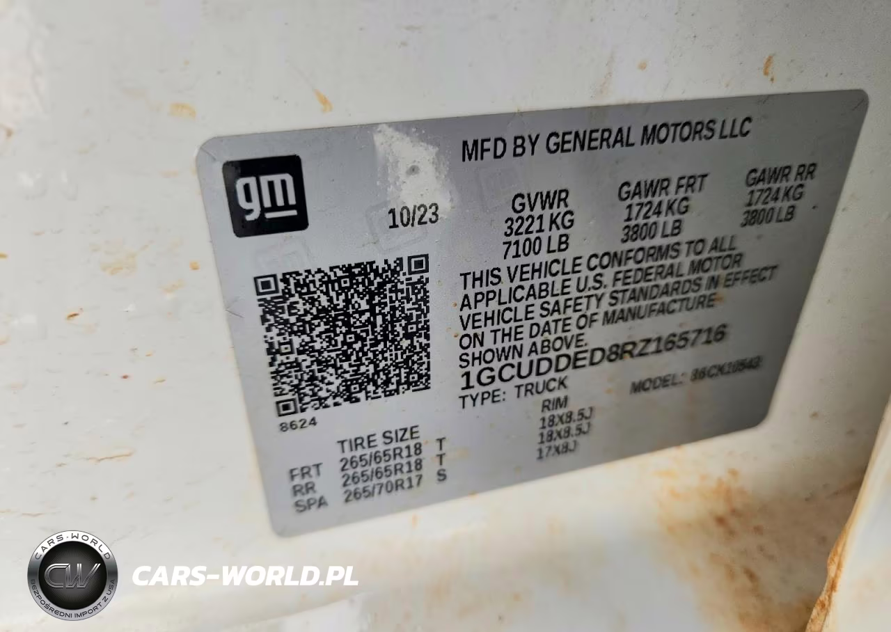 2024 Chevrolet Silverado K1500 Lt VIN:1GCUDDED8RZ165716 - 12