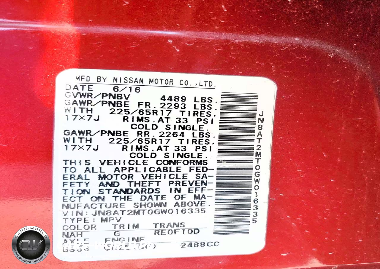 2016 Nissan Rogue S VIN:JN8AT2MT0GW016335 - 14