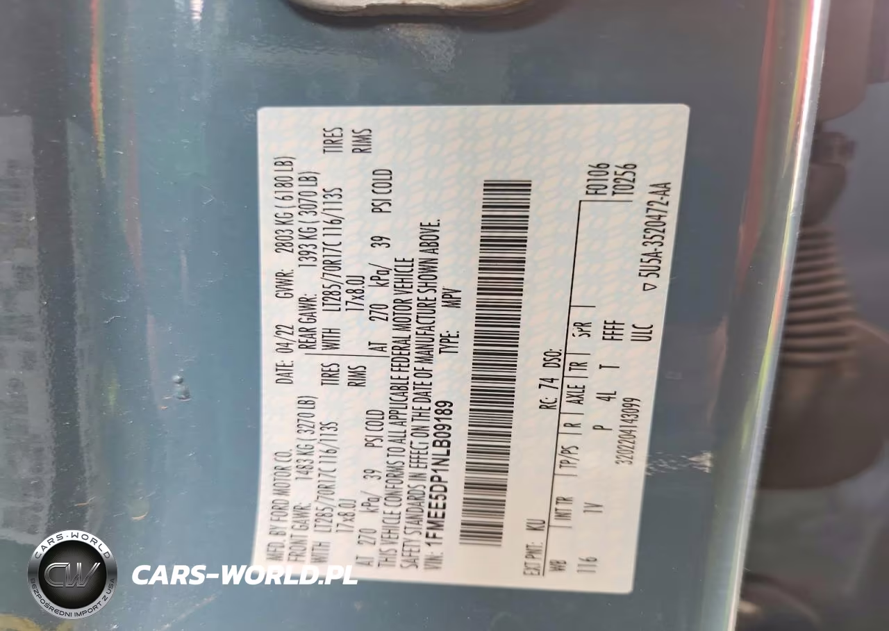2022 Ford Bronco Base VIN:1FMEE5DP1NLB09189 - 13
