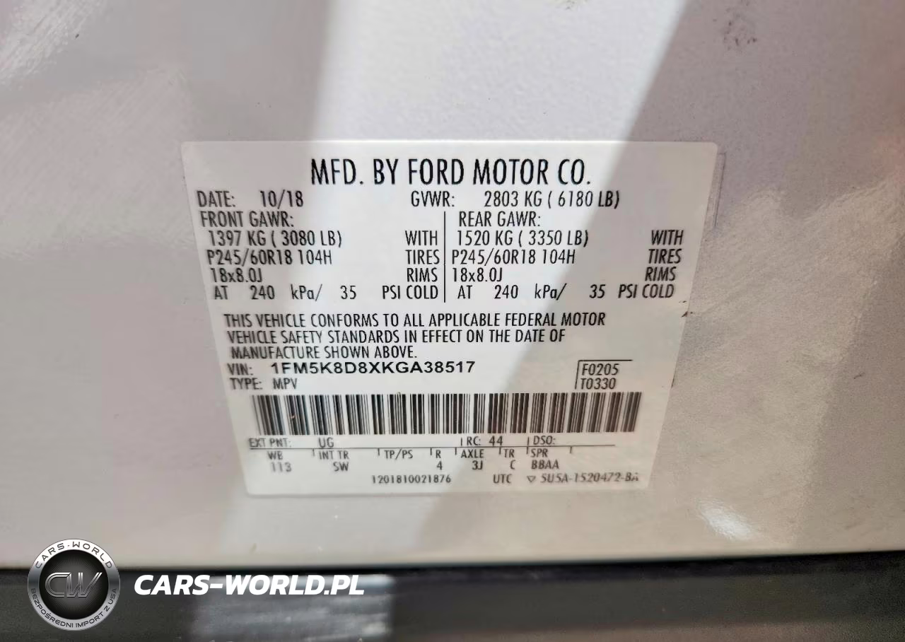 2019 Ford Explorer Xlt VIN:1FM5K8D8XKGA38517 - 13