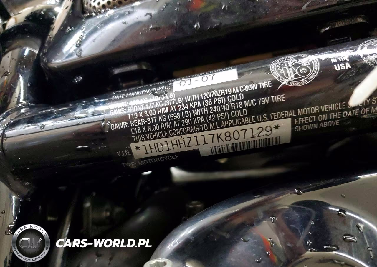 2007 Harley-Davidson Vrscdx VIN:1HD1HHZ117K807129 - 9