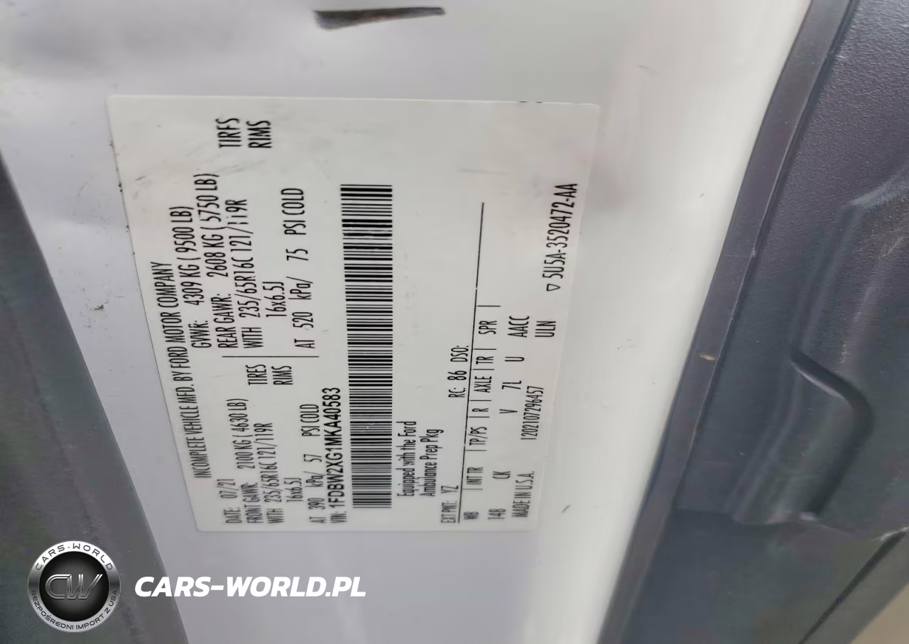 2021 Ford Transit T-350 VIN:1FDBW2XG1MKA40583 - 13