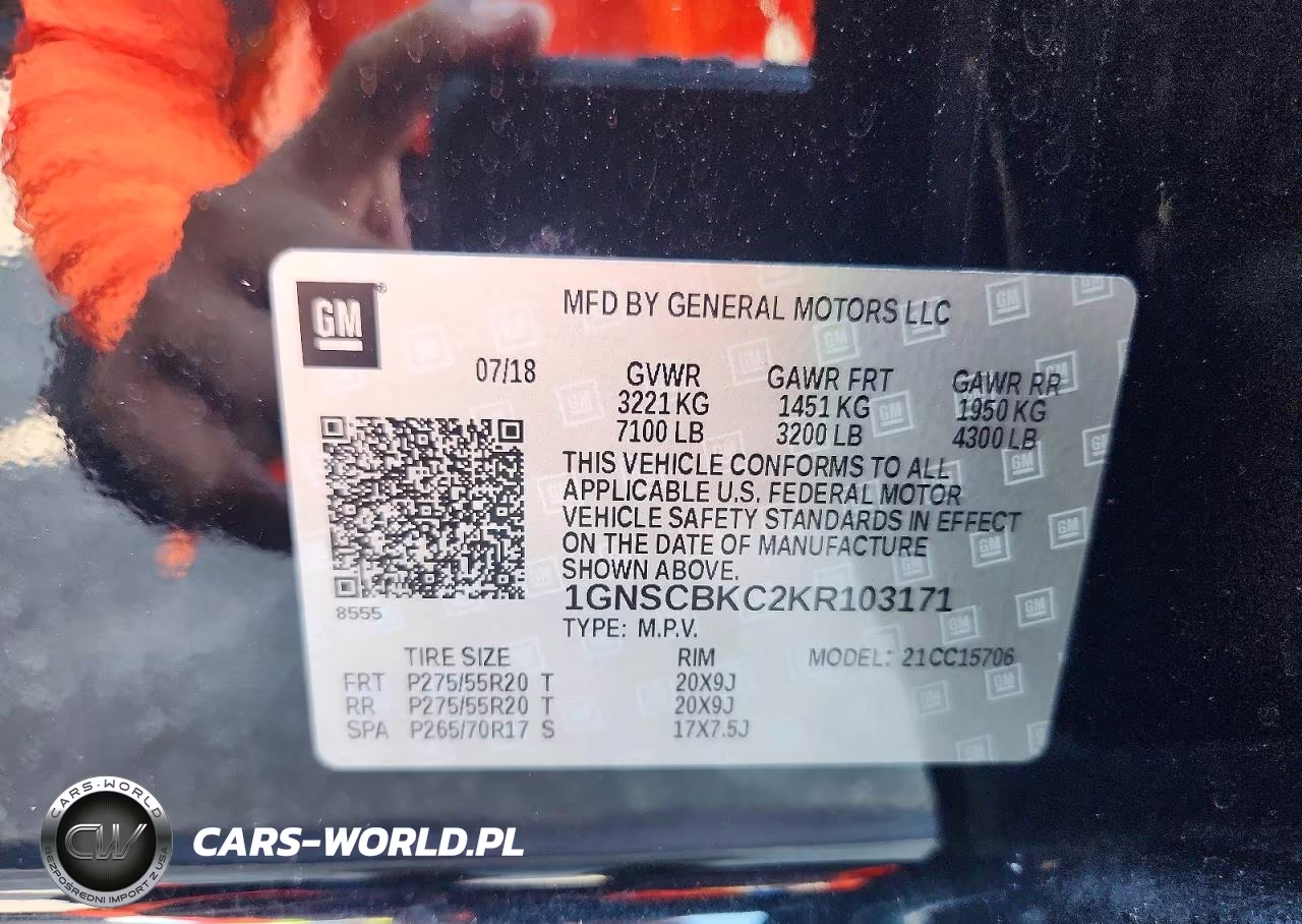 2019 Chevrolet Tahoe C1500 Lt VIN:1GNSCBKC2KR103171 - 13