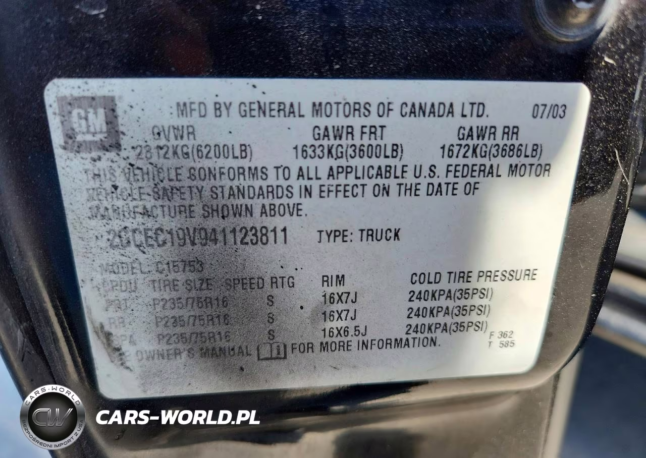 2004 Chevrolet Silverado C1500 VIN:2GCEC19V941123811 - 12