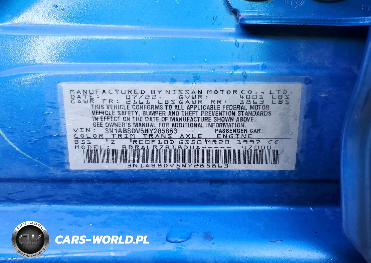 2022 Nissan Sentra Sr VIN:3N1AB8DV5NY285863 - 12
