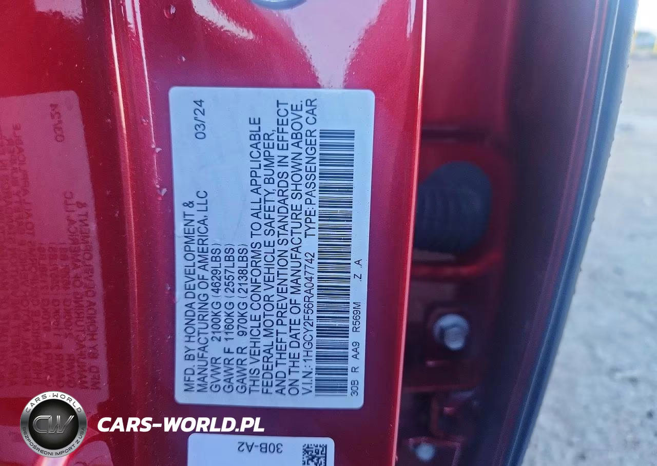 2024 Honda Accord Hybrid Sport VIN:1HGCY2F56RA047742 - 12
