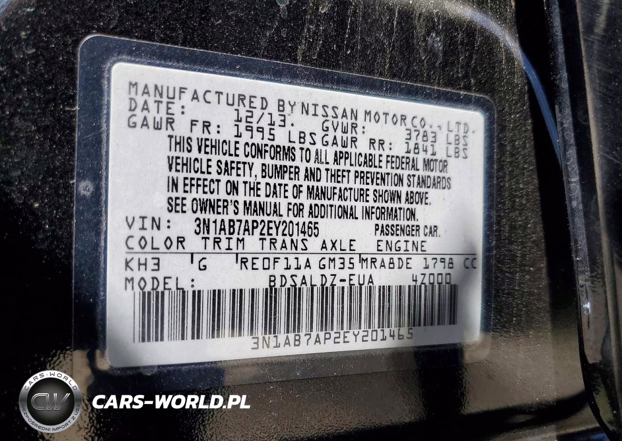 2014 Nissan Sentra Sv VIN:3N1AB7AP2EY201465 - 13
