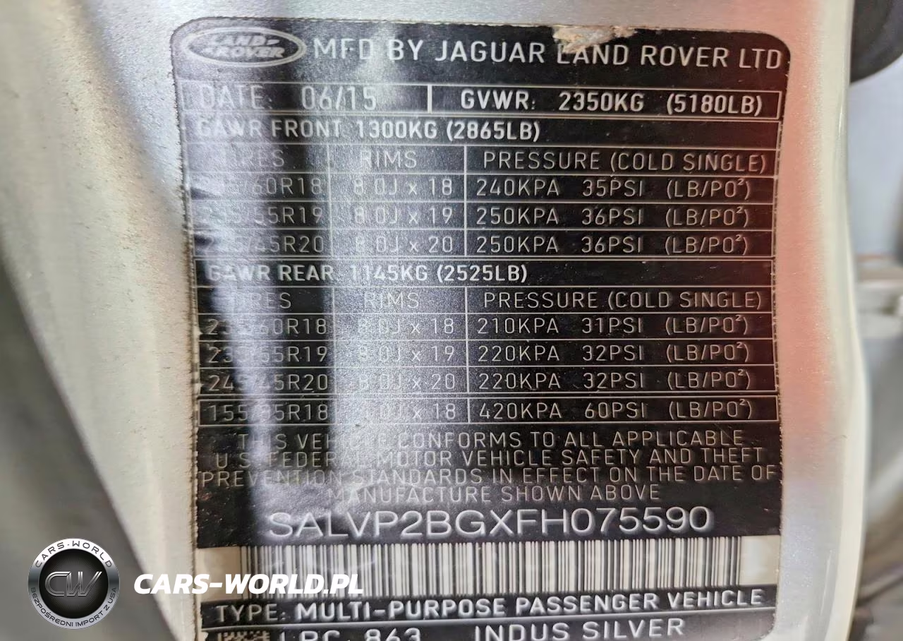 2015 Land Rover Range Rover Evoque Pure Plus VIN:SALVP2BGXFH075590 - 13