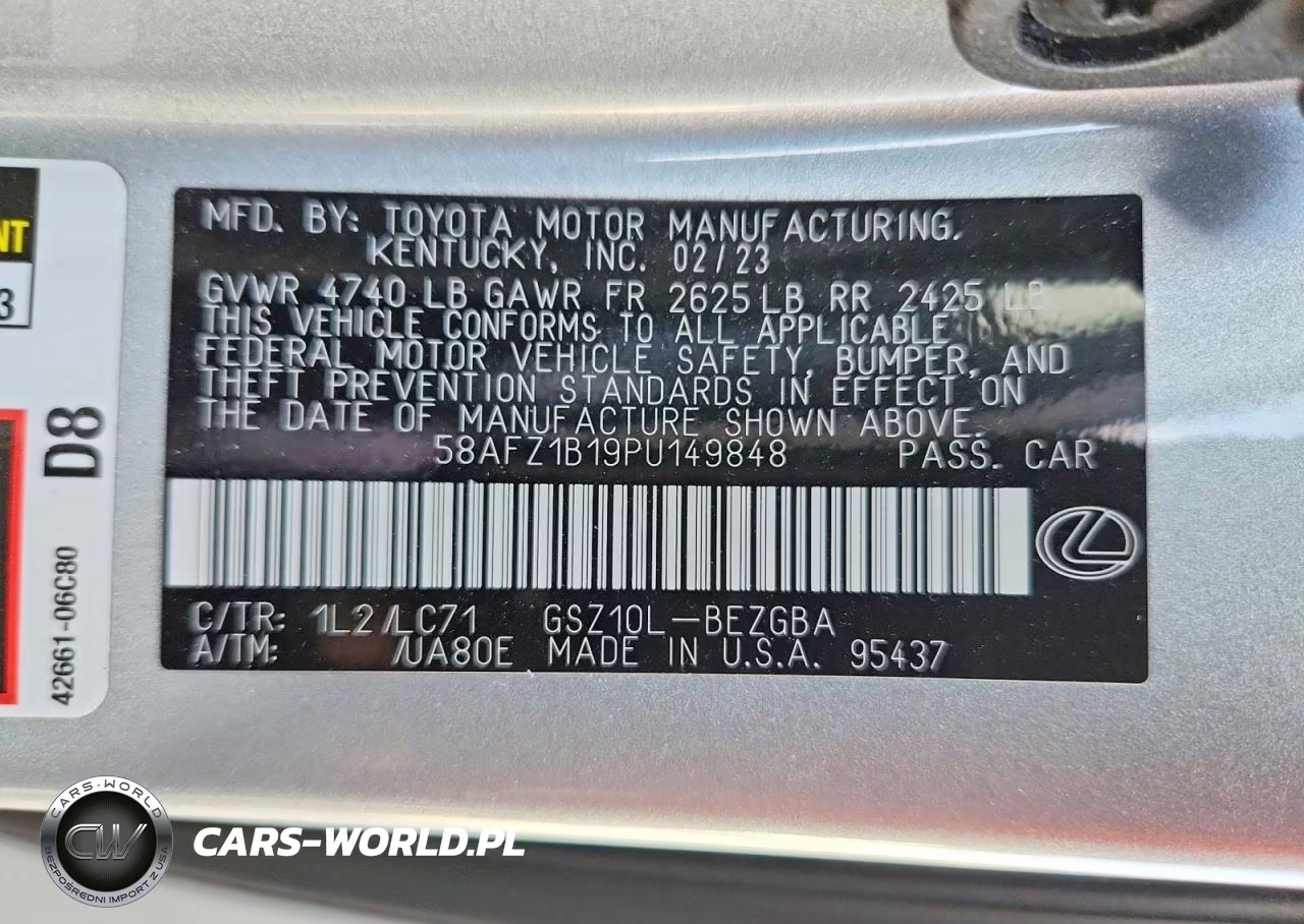 2023 Lexus Es 350 Ultra Luxury VIN:58AFZ1B19PU149848 - 12