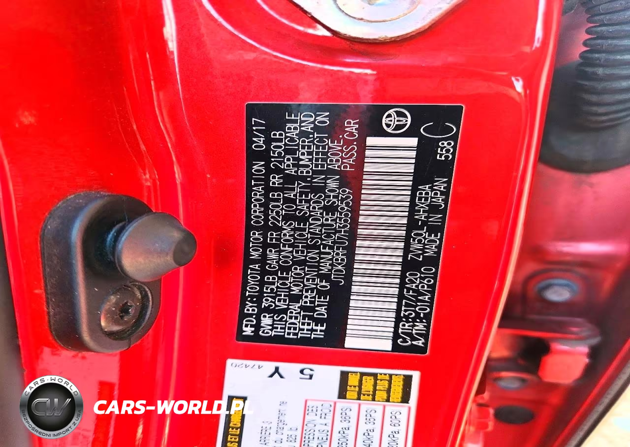 2017 Toyota Prius Two VIN:JTDKBRFU7H3559539 - 12