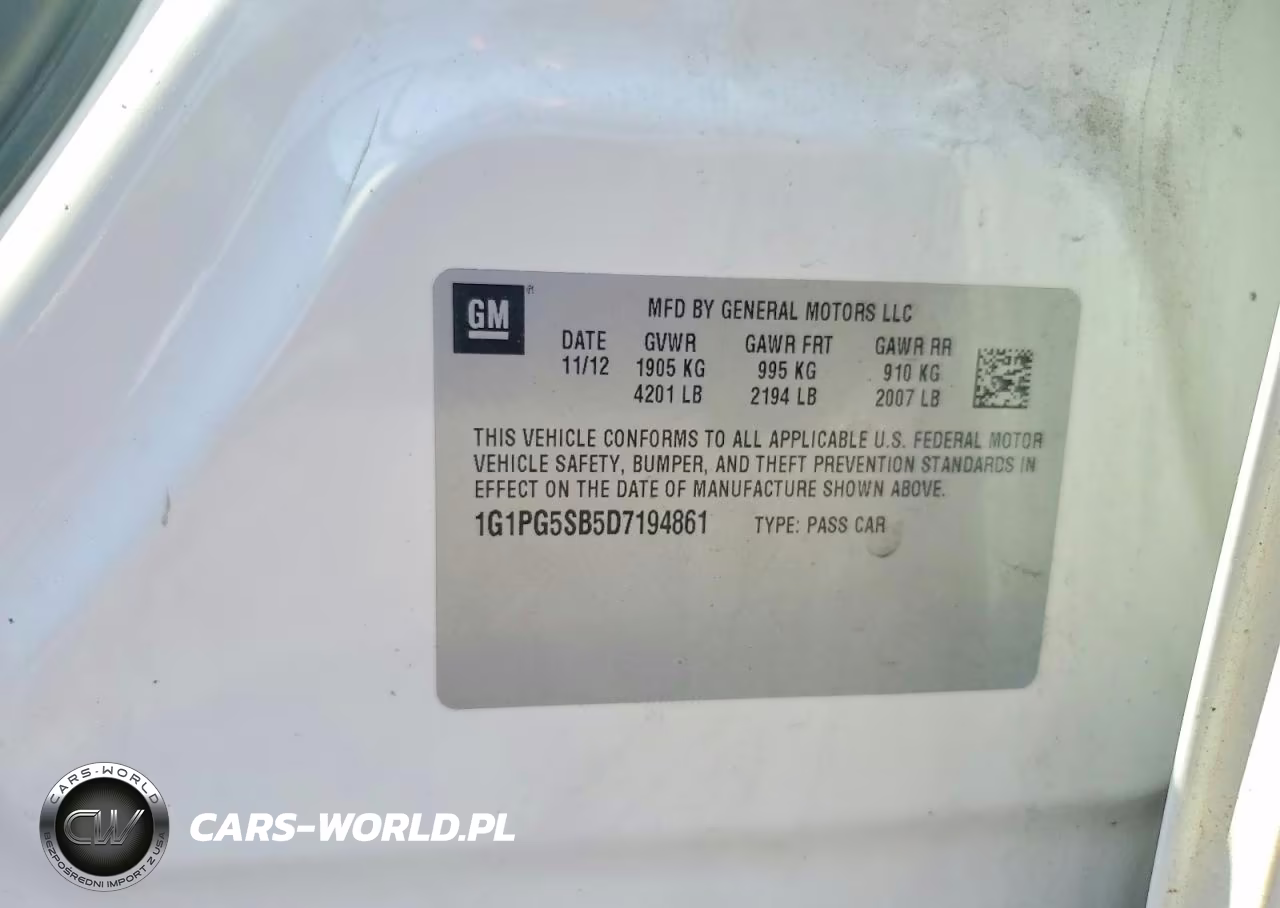 2013 Chevrolet Cruze Ltz VIN:1G1PG5SB5D7194861 - 13