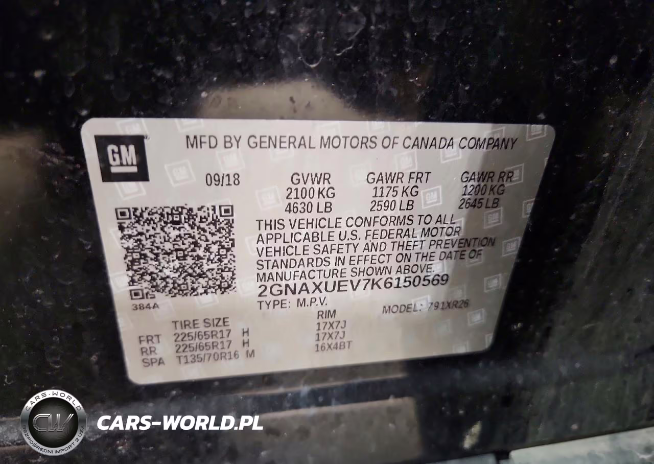 2019 Chevrolet Equinox Lt VIN:2GNAXUEV7K6150569 - 13