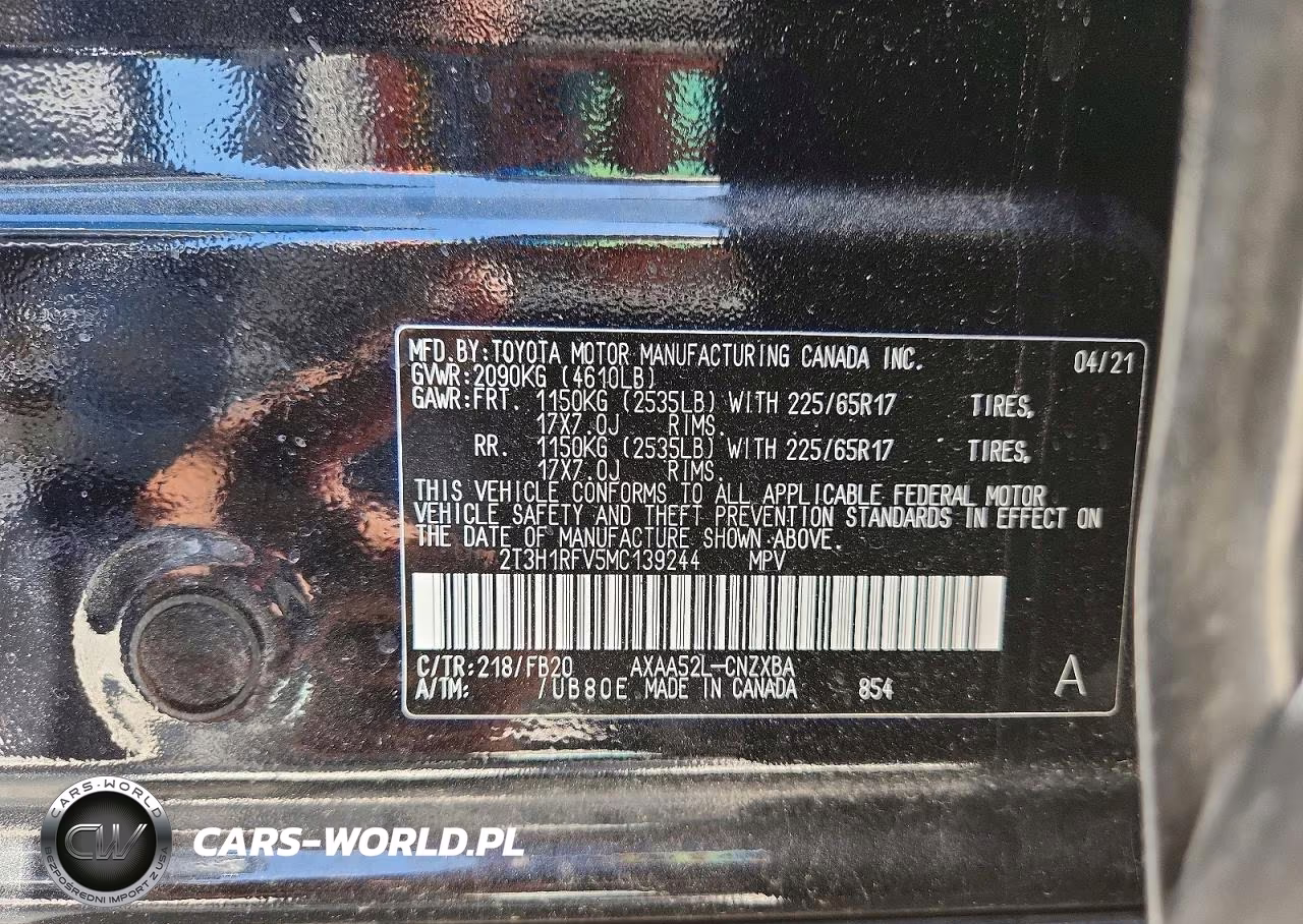 2021 Toyota Rav4 Le VIN:2T3H1RFV5MC139244 - 13