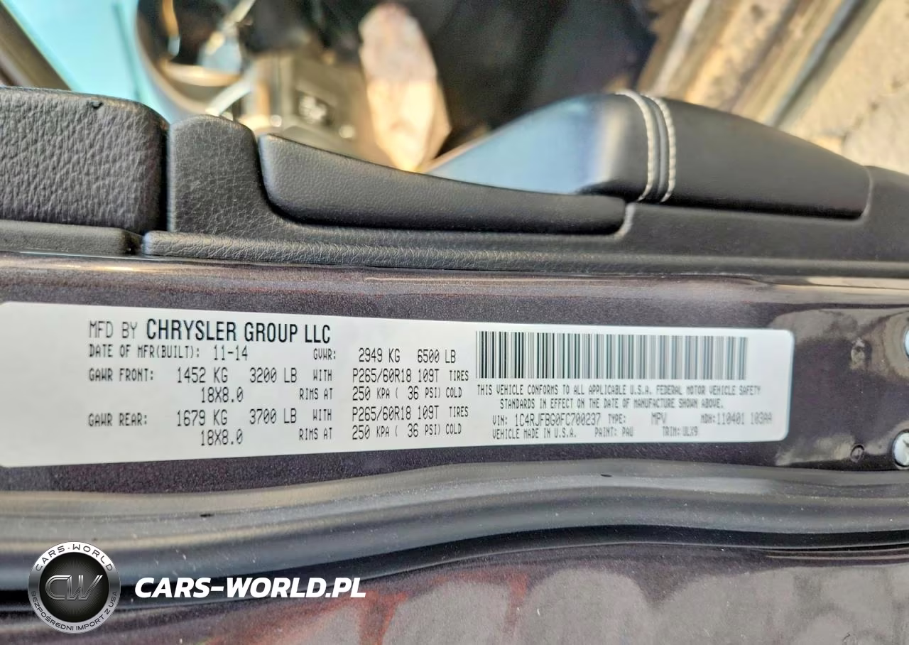 2015 Jeep Grand Cherokee Limited VIN:1C4RJFBG0FC700237 - 13