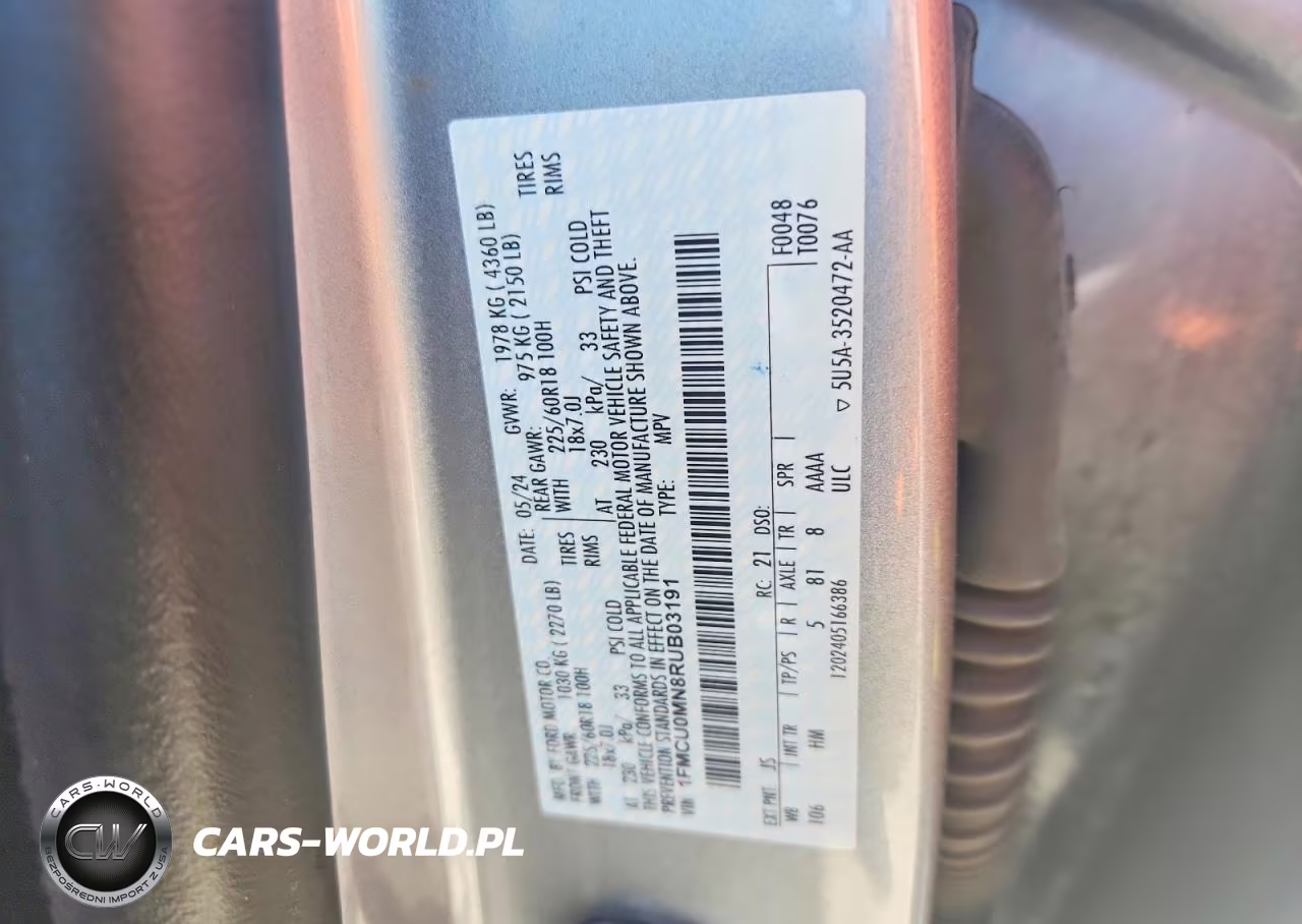 2024 Ford Escape St Line VIN:1FMCU0MN8RUB03191 - 13