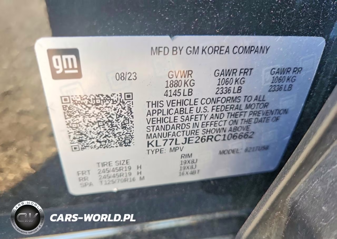 2024 Chevrolet Trax 2Rs VIN:KL77LJE26RC106662 - 13