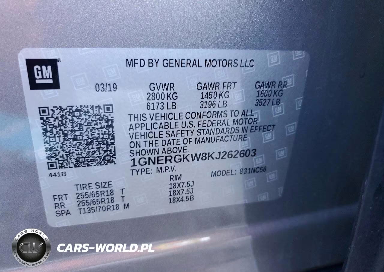 2019 Chevrolet Traverse Lt VIN:1GNERGKW8KJ262603 - 13