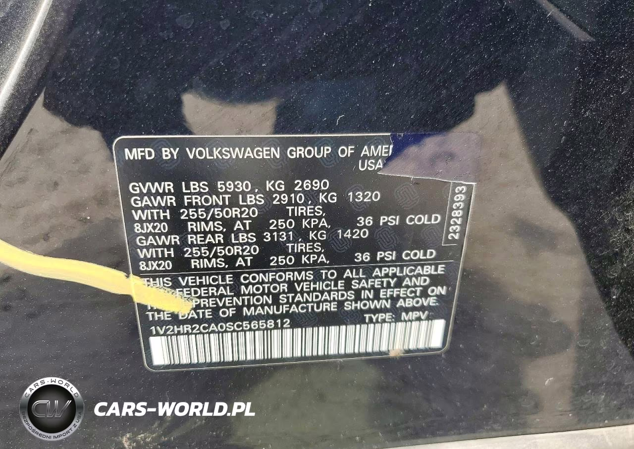 2025 Volkswagen Atlas Se VIN:1V2HR2CA0SC565812 - 13
