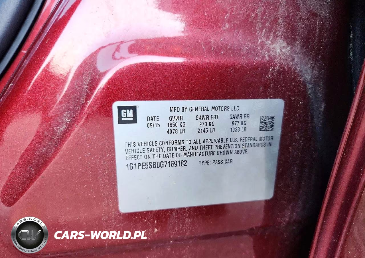 2016 Chevrolet Cruze Limited Lt VIN:1G1PE5SB0G7169182 - 12