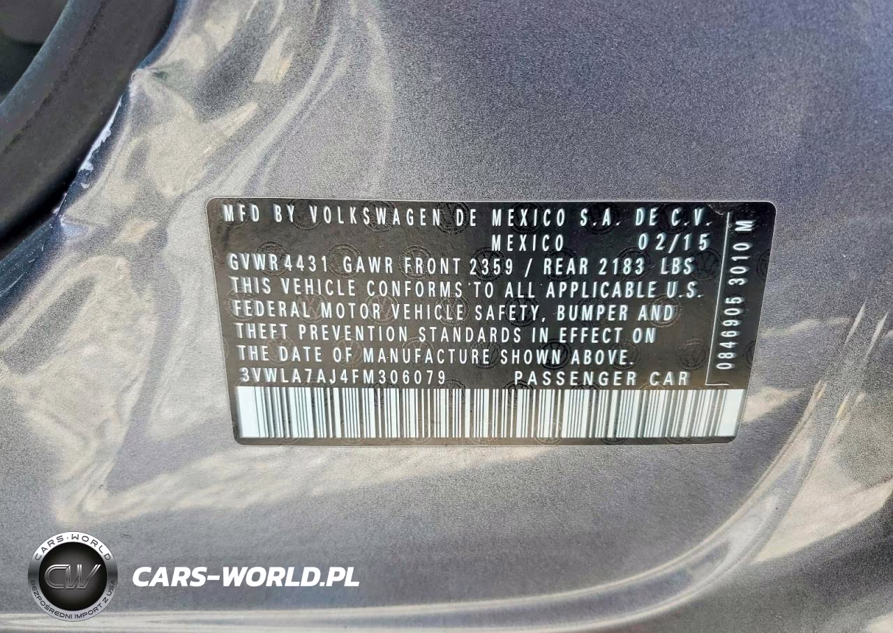 2015 Volkswagen Jetta Tdi VIN:3VWLA7AJ4FM306079 - 12