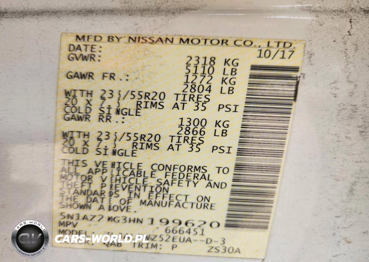 2017 Nissan Murano Platinum VIN:5N1AZ2MG3HN199620 - 14