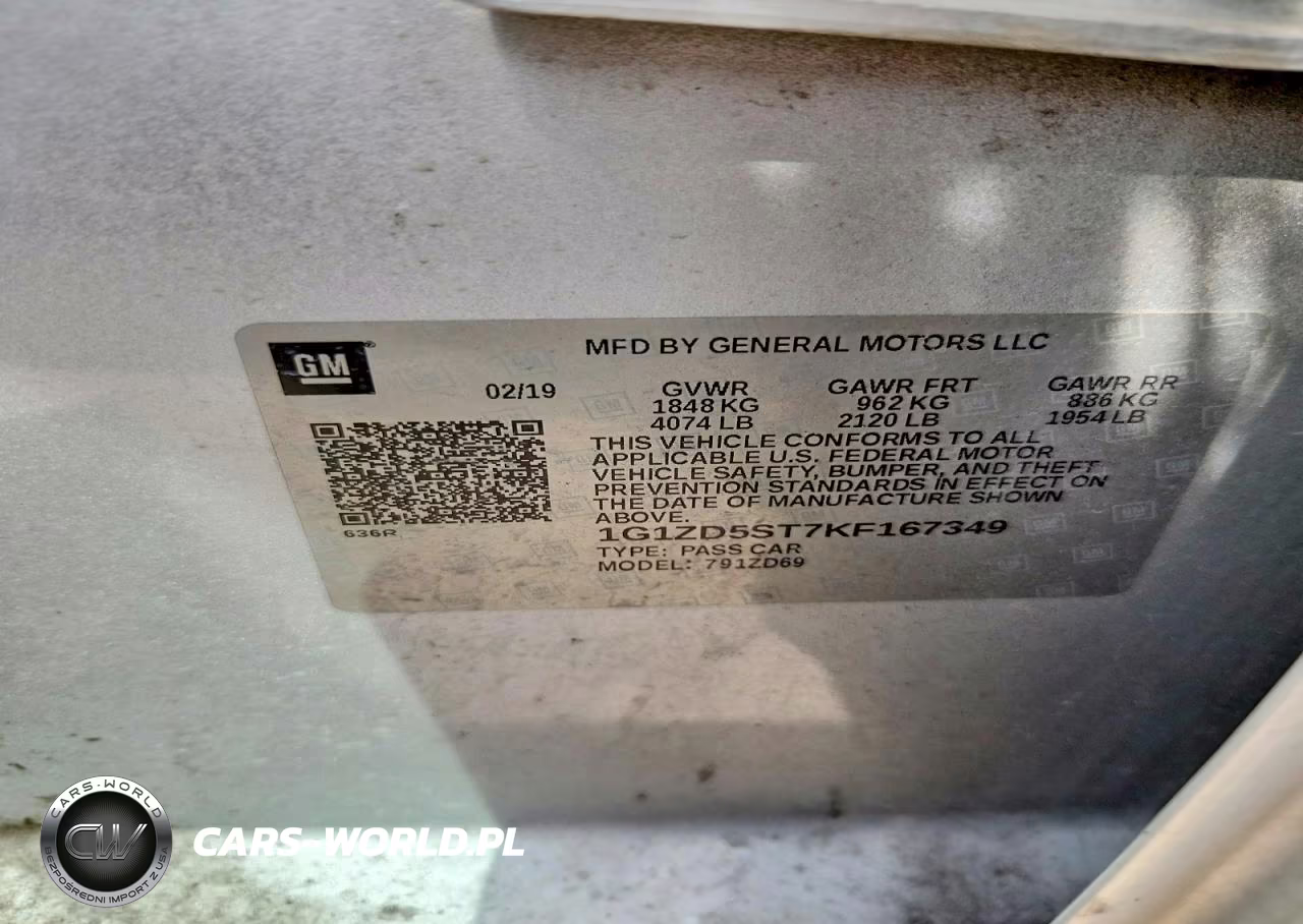 2019 Chevrolet Malibu Lt VIN:1G1ZD5ST7KF167349 - 12