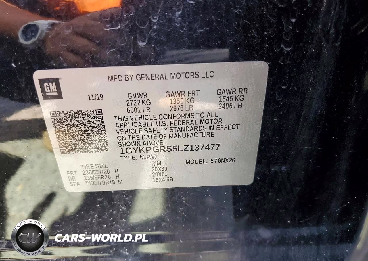 2020 Cadillac Xt6 Sport VIN:1GYKPGRS5LZ137477 - 13