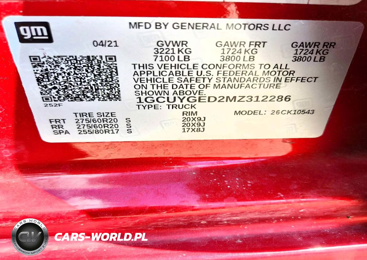 2021 Chevrolet Silverado K1500 Ltz VIN:1GCUYGED2MZ312286 - 12