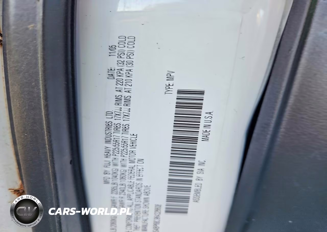 2006 Subaru Legacy Outback 2.5 Xt VIN:4S4BP68C964326608 - 12