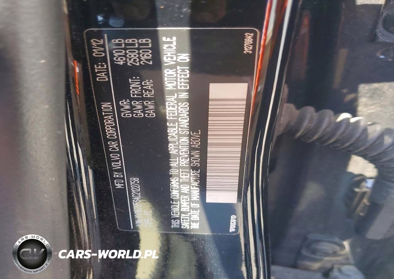 2012 Volvo S60 T5 VIN:YV1622FS4C2122758 - 12