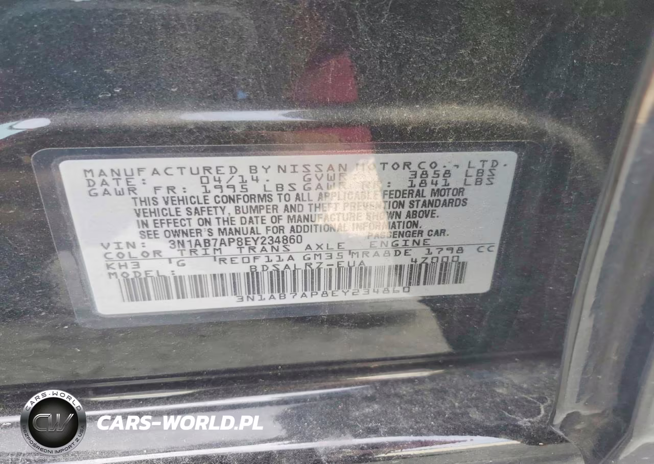 2014 Nissan Sentra Sr VIN:3N1AB7AP8EY234860 - 12