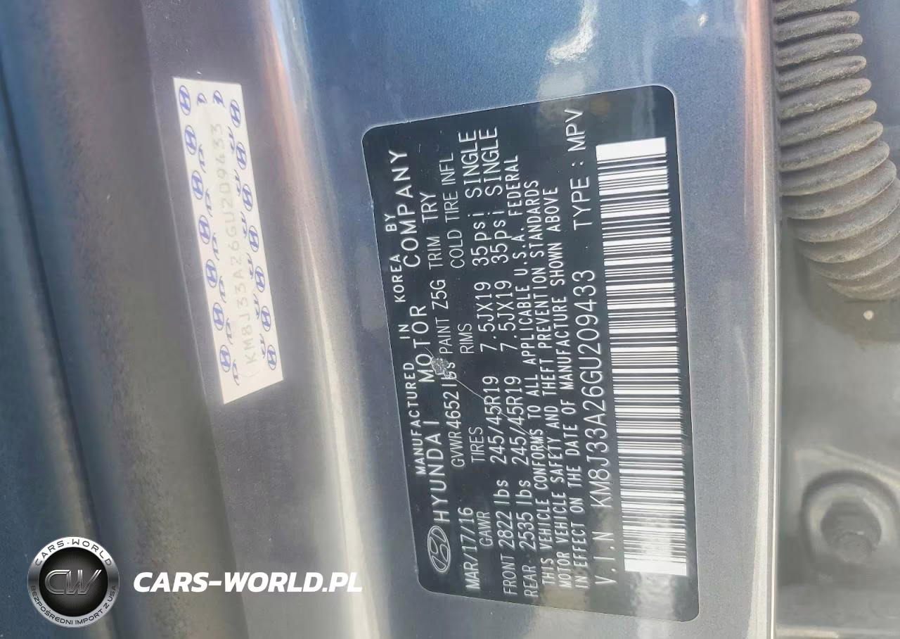 2016 Hyundai Tucson Limited VIN:KM8J33A26GU209433 - 13