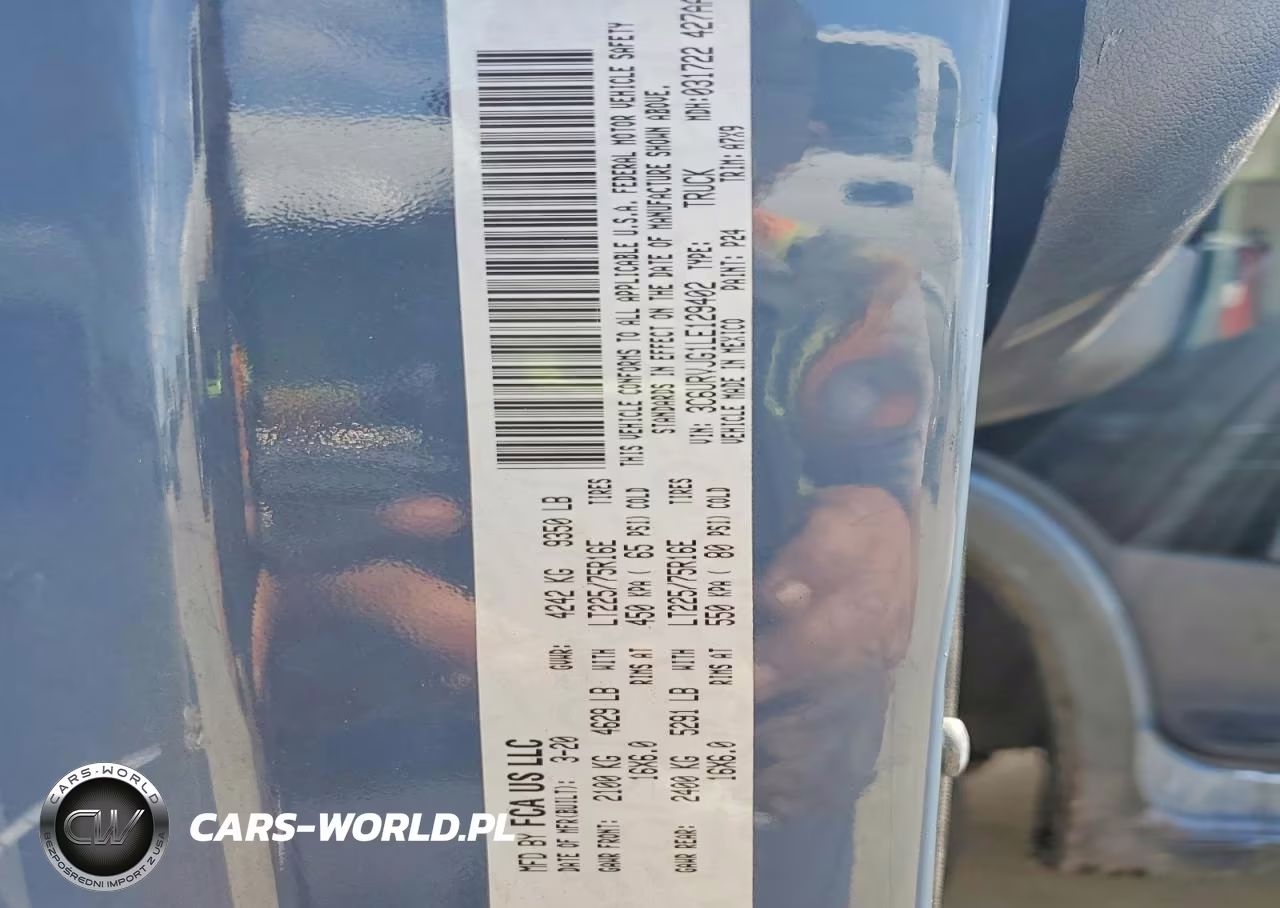 2020 Ram Promaster 3500 3500 High VIN:3C6URVJG1LE129402 - 12