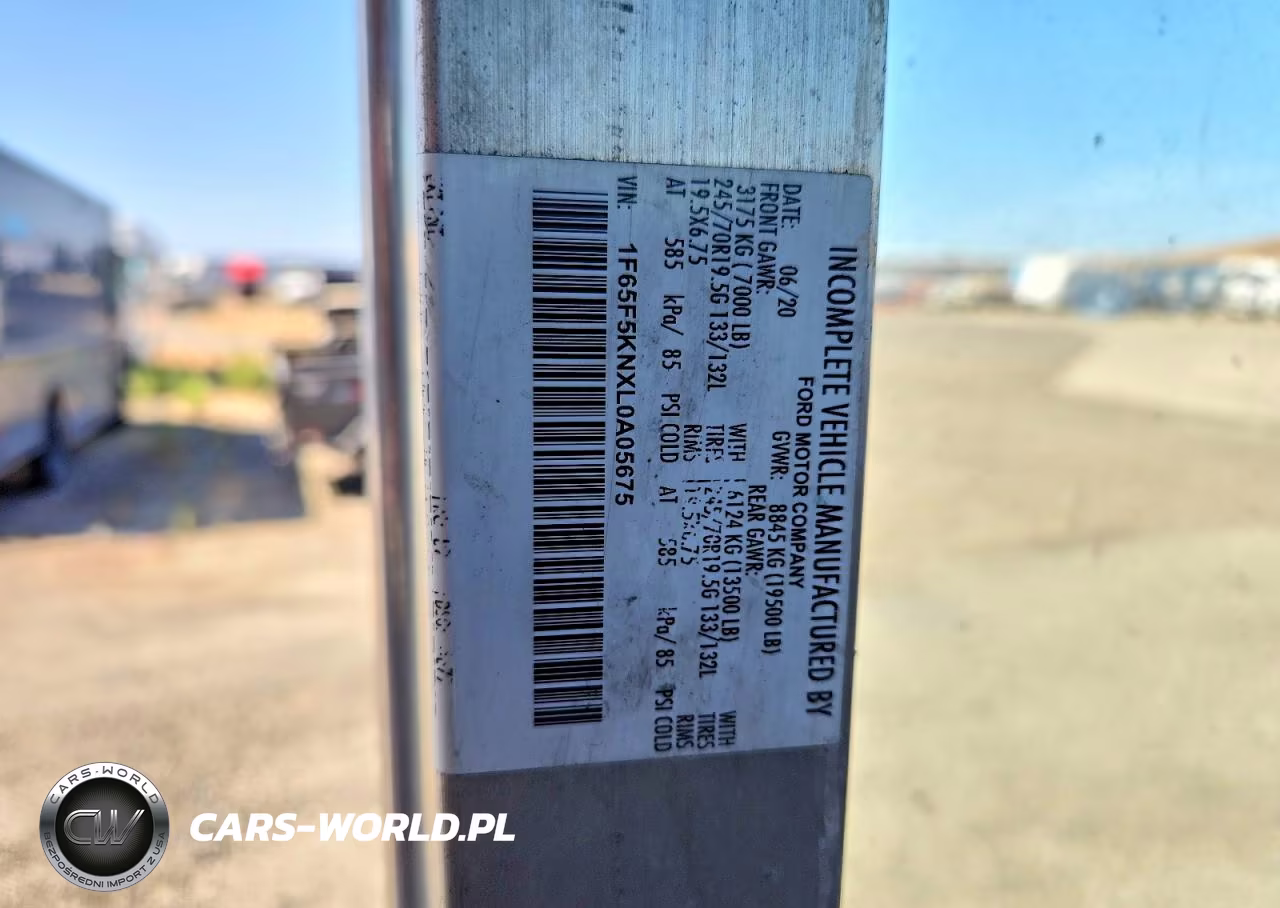 2020 Ford F59 Delivery Truck VIN:1F65F5KNXL0A05675 - 13